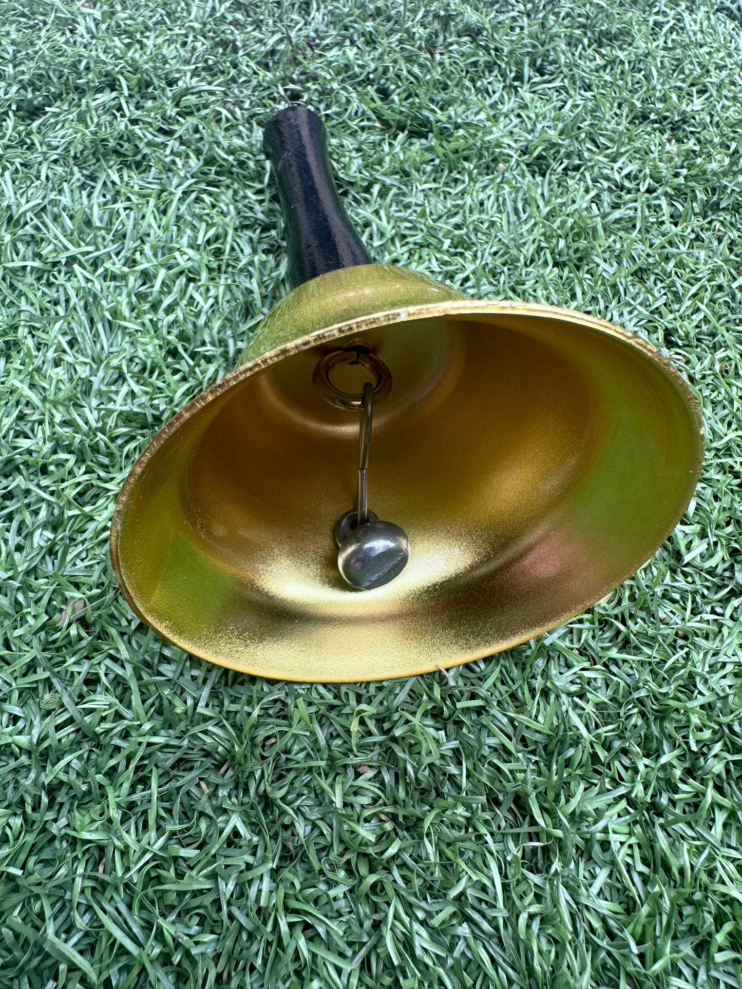 "Handcrafted Brass Bell for Spiritual Practices, Ideal for Voodoo, Wicca, Vodou, and Hoodoo Rituals, Designed for Casting Spells and Invoking Positive Spirits."