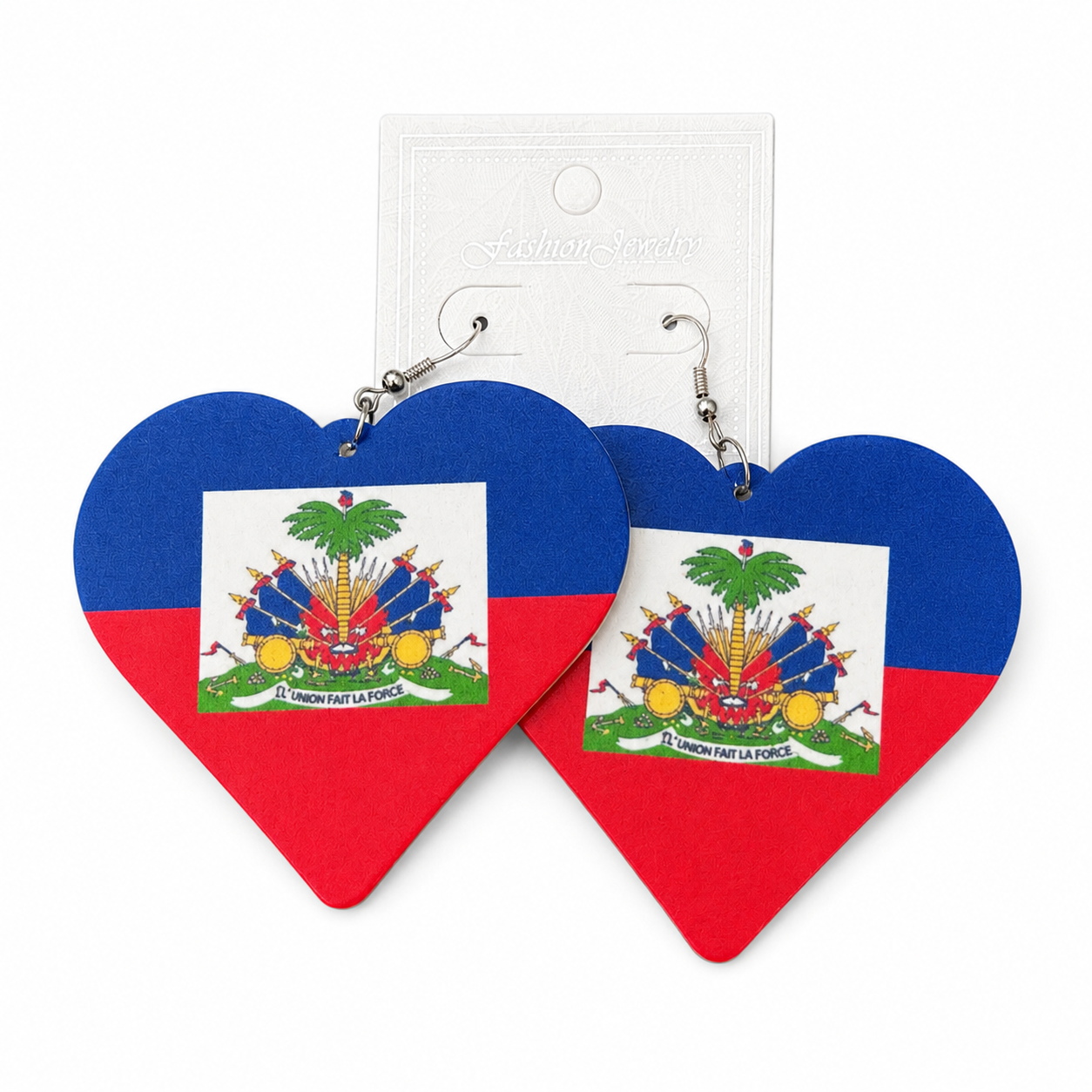 Haiti Flag Earrings