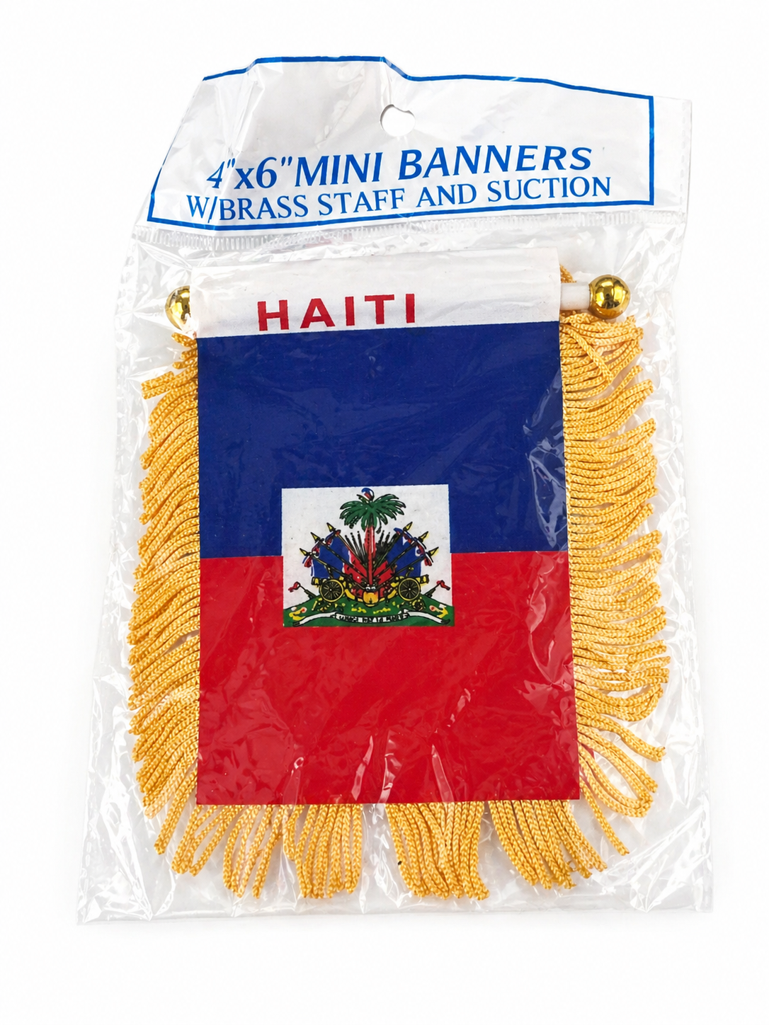 Mini Haiti Flag Banner (4x6)