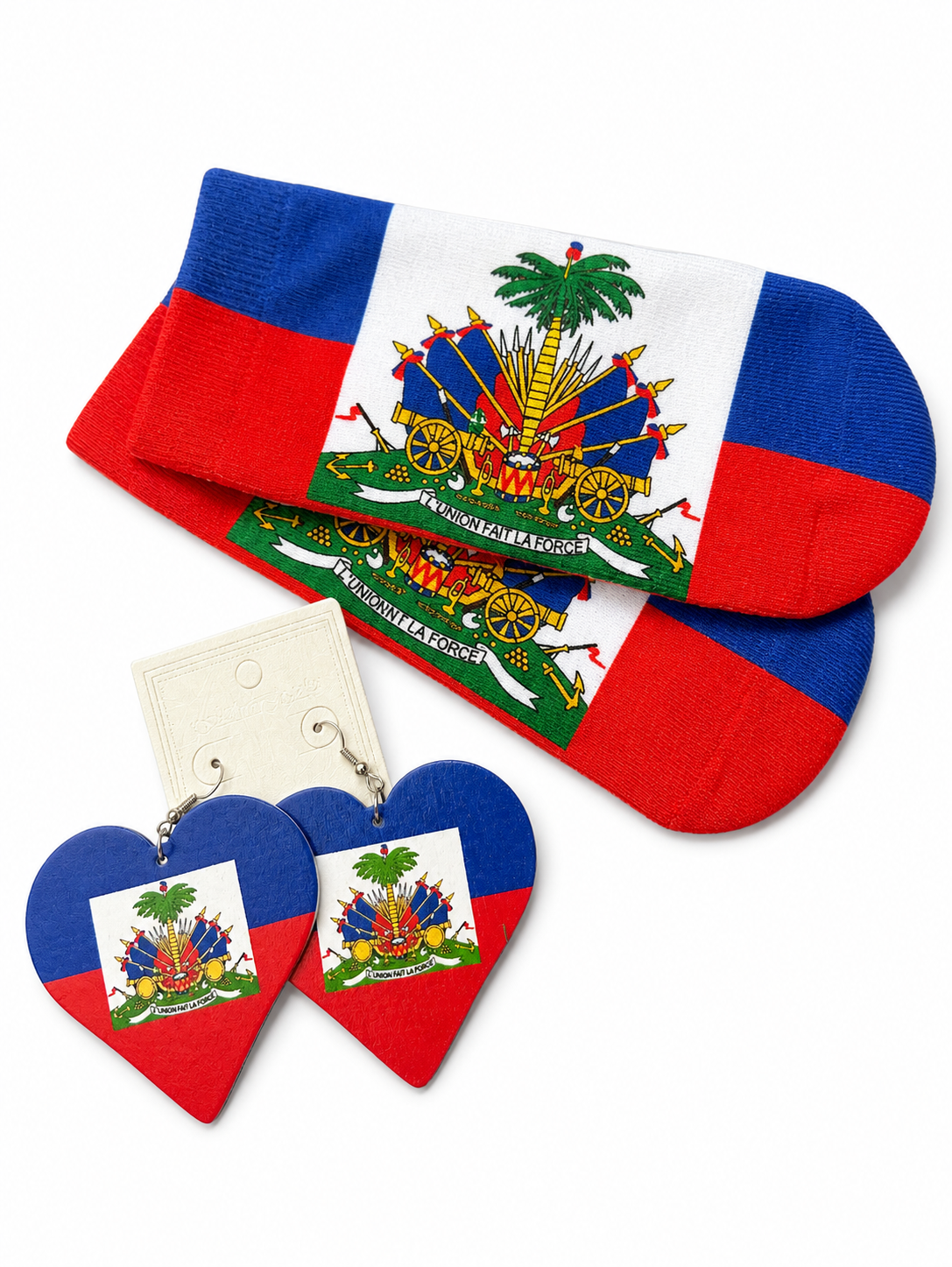 Flag Drip Sock & Earring Set