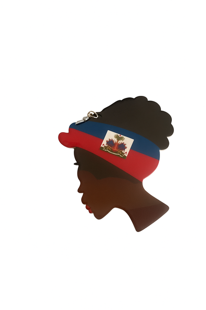 Haitian Queen Silhouette Earrings