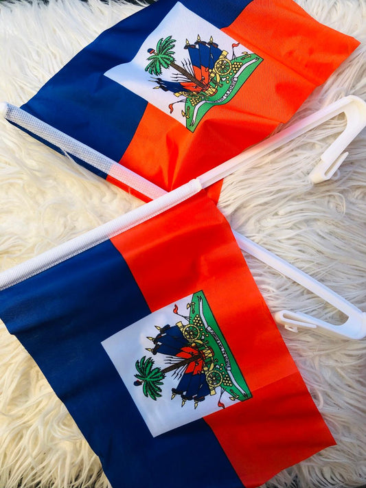 2 Packs Haitian Car Flag